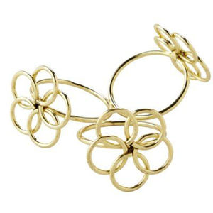 Modern Gold <b>Square</b> Coil Metal Napkin Rings Stylish Brass Napkin Holders For Wedding <b>Dinner</b> Party Table <b>Settings</b> Decoration Sale - Product Image 6