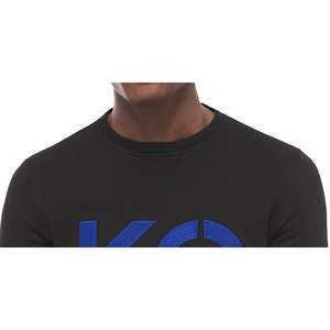 Felpa da uomo Michael Kors con logo impilato, nera, taglia XXS, in tessuto French Terry, ricamo 3D e stampa serigrafica con stile lavorato a maglia - Product Image 2