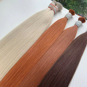 Prix de gros Extensions de cheveux en vrac Cheveux humains Double noyer 100 grammes Couleurs claires 26 pouces - Product Image 1
