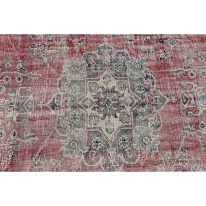 พรมขนาด 5.2x9.3 ฟุต, พรมตุรกีโบราณขนาดใหญ่, พรมขนสัตว์สีแดง - Product Image 5