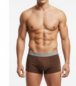 Calzoncillos de Algodón para Hombre, Color Marrón Natural, Suaves, Elásticos, Transpirables y Cómodos para Uso Diario - Product Image 3