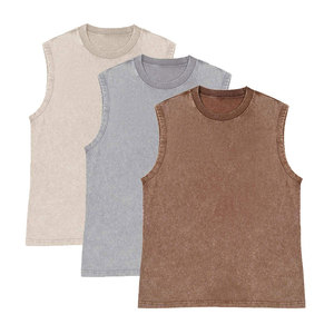 Camisetas sin mangas desgastadas con estilo de alta calidad para hombre, chaleco de entrenamiento recién llegado con decoración de botones para entrenamiento callejero - Product Image 6