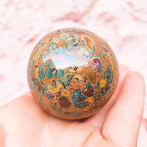 Prix de gros Ajooba naturel fait à la main cristal image sphère boule Feng Shui Style décoration de la maison et ornement de guérison pour cadeau - Product Image 5