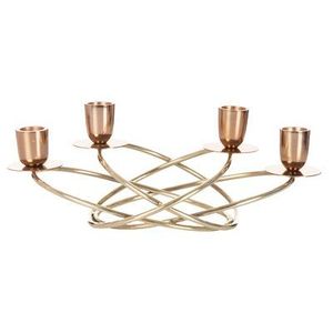 Vente chaude bougeoir candélabre en or personnalisé conception de haute qualité pour bougeoir décoratif en métal pour pièce maîtresse - Product Image 5