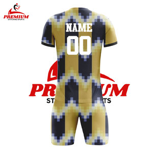 ชุดยูนิฟอร์มฟุตบอลแฟชั่นใหม่เสื้อเจอร์ซีย์ฟุตบอลแขนสั้น - Product Image 4