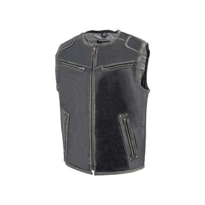 Gilet en cuir en gros, gilet en cuir sur mesure - Product Image 2