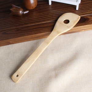 Utensilios de cocina de bambú de la mejor calidad al precio más barato, juego de espátulas naturales biodegradables - Product Image 3