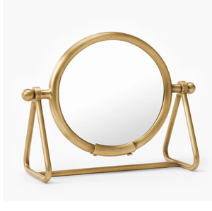 Lupa de escritorio vintage con un brazo de tijera extensible negro en un soporte de base de madera escalonado redondo a precios mayoristas - Product Image 3