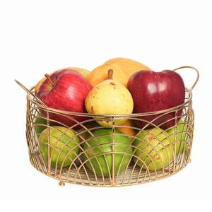 Metal wire <b>fruit</b> bowl Iron art <b>fruit</b> basket Kitchen countertop <b>fruit</b> <b>storage</b> Home decor <b>fruit</b> bowl Gold wire <b>fruit</b> basket - Product Image 1