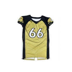 Ropa deportiva Camiseta de fútbol americano de color sólido Camiseta de béisbol de secado rápido Camiseta de fútbol americano ajustada para hombres - Product Image 3