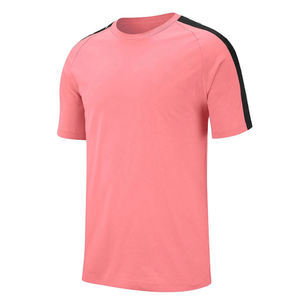 Camiseta a rayas de alta calidad para hombre, ropa deportiva con logotipo personalizado, 100% algodón, talla grande - Product Image 5