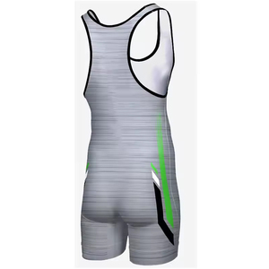 Camiseta de lucha libre de secado rápido transpirable con logotipo personalizado Top de cuero de color sólido de ventas directas de fábrica - Product Image 5