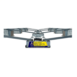 Pince de fixation pour panneau solaire Unirac RoofMount RMDT Valley Bay 8 à inclinaison bidirectionnelle en acier pour installation sur toit ou auvent - Product Image 2