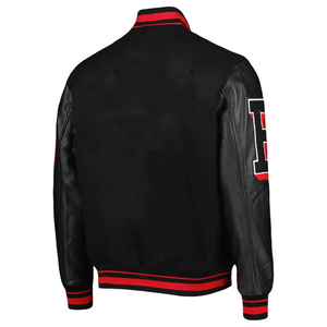 Meilleure qualité personnalisée adulte jeunesse hiver Baseball Letterman Varsity veste couleur personnalisée polaire imperméable écologique séchage rapide - Product Image 4