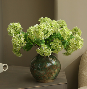 <span class=keywords><strong>Fleur</strong></span> artificielle à 2 têtes, hydrangea floral de style forestier, <span class=keywords><strong>d</strong></span>écoration intérieure moderne, <span class=keywords><strong>fleur</strong></span> en soie créative - Product Image 3