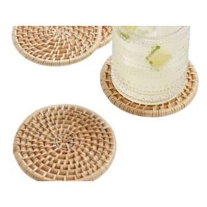 Wholesale Husk Straw Rattan Coasters and <b>Placemats</b> Sea Grass Woven Coasters Tablemats From Indian Manufacturer of Coasters - Product Image 5