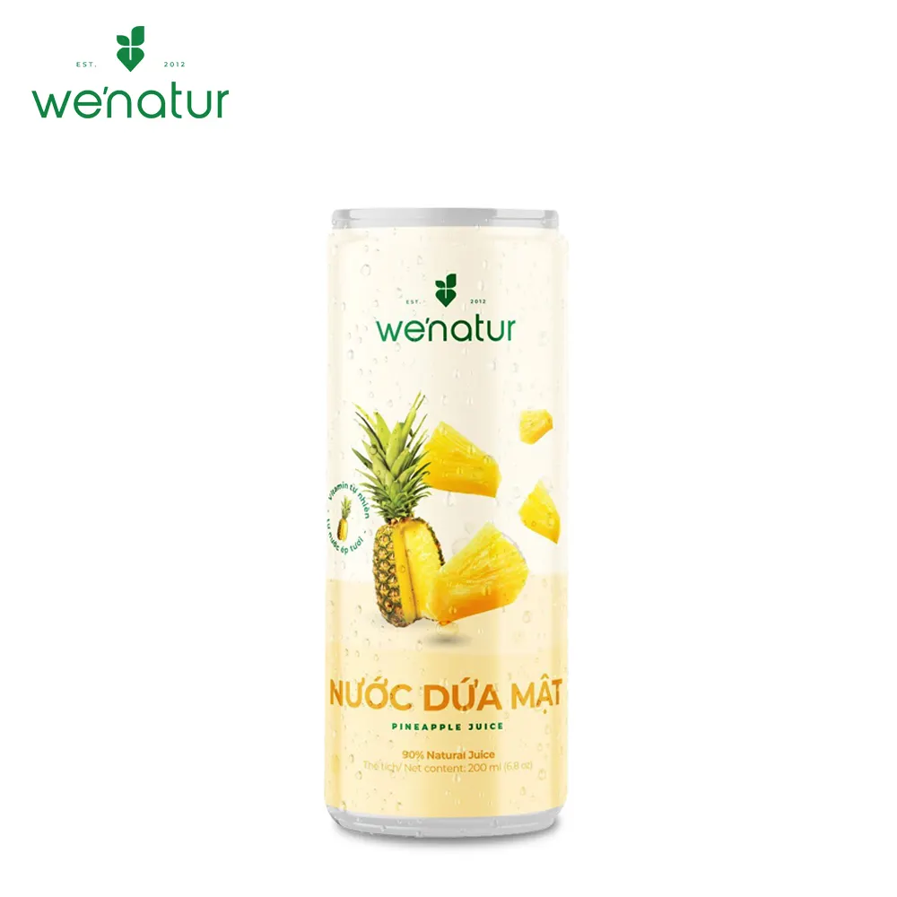 We'Natur-zumo de piña fresca, buena salud, con vitamina C y proteína