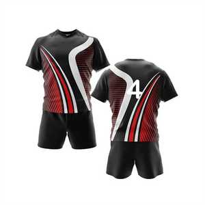 Vêtements de football rugby personnalisés 100% polyester Maillot de rugby personnalisé de haute qualité à quantité minimale de commande bas Conception libre Vêtements de football rugby Uniforme - Product Image 4