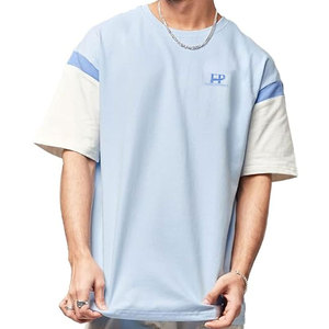 เสื้อยืดโอเวอร์ไซส์ผู้ชาย สไตล์สตรีท ลำลอง ทรงหลวม ผ้าฝ้าย เสื้อยืดแฟชั่นผู้ชายทรงโอเวอร์ไซส์ - Product Image 1