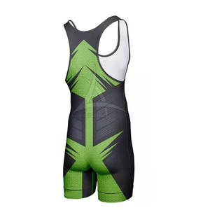 Vêtements de sport de lutte et d'haltérophilie en polyester/spandex avec impression personnalisée, fabriqués au Pakistan, justaucorps de lutte - Product Image 2