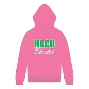 Hbcu เสื้อฮู้ดสวมหัวสีชมพูการศึกษาปักลาย Chenille เสื้อฮู้ดแฟชั่นวิทยาลัยเทพเก้า - Product Image 2