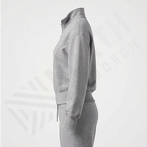 Nuevo Conjunto Deportivo de Dos Piezas para Mujer, Sudadera con Media Cremallera y Pantalones Jogger a Juego, Chándal, Color Personalizado - Product Image 3