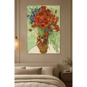 Impression sur toile de Van Gogh : Pavillons et marguerites dans un pot en terre cuite - Product Image 4
