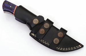 Nouvel arrivage de couteaux de chasse en acier au carbone à lame fixe pour camping et survie, ensembles de couteaux en acier damas pour la randonnée multi-usages - Product Image 6