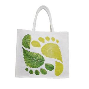 Bolsa de Tela de Algodón Orgánico Grande con Impresión Personalizada, Ecológica, Reciclable, para Compras al por Mayor, con Diseño de Árbol y Logotipo Ecológico - Product Image 2