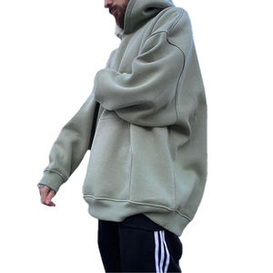 Sweat à capuche pour homme, pull décontracté, mode d'hiver, 100% coton polaire, 300g, séchage rapide, respirant, écologique, chaud, streetwear élégant - Product Image 6