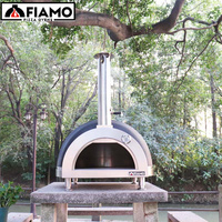 FIAMO MAXI-Four à pizza 1000F à bois pour usage domestique, grand four d'extérieur en argile