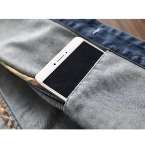 Veste en jean décontractée pour hommes en gros d'usine personnalisée Big Tall Trucker Style 100% Polyester Shell à capuche imperméable High Street - Product Image 5