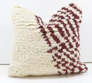 Manufacture <b>Moroccan</b> Pillow Cover Floor Cushion Cover Vintage Wool Cushion for Living Room Bedroom - Product Image 2