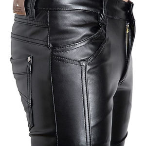 Pantalones ligeros de cuero para hombre al mejor precio, ropa informal, pantalones de cuero para hombre de primera calidad - Product Image 5