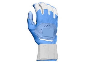 Wholesale Premium Quality Custom <b>Blue</b> Unisex Baseball Batting Gloves Leather <b>Material</b> Breathable Hook Loop Closure Custom Sizes - Product Image 3
