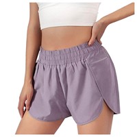 Shorts Deportivos para Mujer con Cierre de Cordón, Tejido Elástico en Cuatro Direcciones y Transpirable para Gimnasio, Yoga y Running