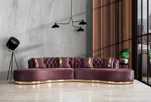 Conjunto de Sala de Estar Moderno y Elegante, Colección de Sofás Cama de Metal Elegante para Decoración del Hogar, Muebles de Sala de Estar con Múltiples Funciones - Product Image 4