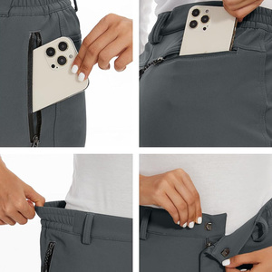 Pantalones de esquí para mujer estilo Streetwear con marca de diseño de logotipo impermeable de ajuste personalizado OEM y soporte de etiqueta privada - Product Image 2