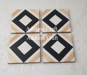 Creative Design Natural <b>Wood</b> and Resin Decorative Tea Coaster for Luxury Home Hotel Restaurant Tableware Mats and Pads Coasters - Product Image 2