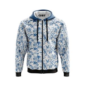 Sweat à capuche de rugby personnalisé de haute qualité avec fermeture éclair, en tricot, pour l'hiver, avec options de sublimation numérique. - Product Image 2