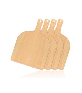 4 Pcs Bois Pizza Peel Paddle Natural Board avec poignée Spatule Paddle Pizza Cutting Board - Product Image 1