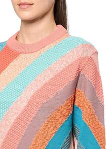 Pulls de créateur multicolores pour femmes, en laine respirante, mode hiver, col rond tricoté personnalisé pour hommes - Product Image 4