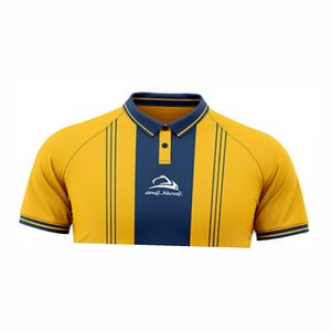 T-shirt de golf polos de haute qualité avec logo personnalisé surdimensionné pour polos pour hommes avec motifs de broderie motif imprimé en coton tricoté - Product Image 4