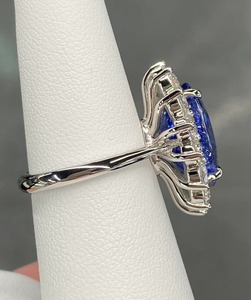 Anillo de compromiso de plata esterlina de zafiro azul vintage cristiano hecho a mano con ajuste de Punta certificado por terceros - Product Image 5