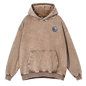 เสื้อฮู้ดดี้สไตล์ใหม่ ล้างสีแบบแอซิดวอช ผ้าคอตตอนผสมเนื้อนุ่ม สวมใส่สบาย เหมาะสำหรับลุคสตรีทแวร์ในเมือง - Product Image 1