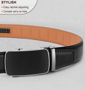 Cinturones de Cuero Genuino Personalizados de Alta Calidad con Hebilla de Trinquete, Cinturones Elegantes para Hombre, Nuevo Diseño, Precios al por Mayor, Logotipo Personalizado ASIAN - Product Image 2
