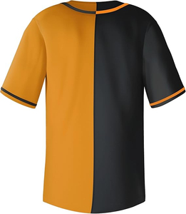 Men's Baseball Jerseys Breathable Short Sleeve Hip Hop Sports Casual Button Down Uniforms Blank Shirts Set - Product Image 6