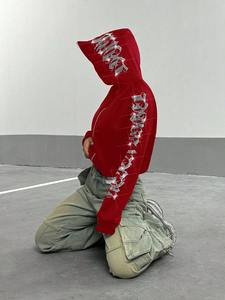 Sudaderas con Capucha de Primera Calidad Unisex con Pedrería, Estampado de Invierno para Mujer, Logotipo Frontal, 100% Algodón Canvas, Ligeras, Hechas a Medida - Product Image 4