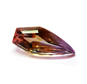 Fabuloso ametrino piedra facetada bien pulido bio color ametrino gemas Welo forma elegante ametrino piedra cortada para joyería - Product Image 1