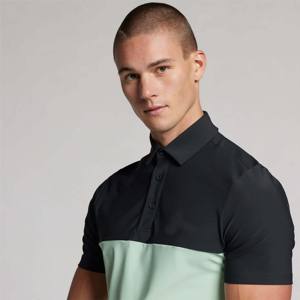 Polo clásico de dos tonos para hombre: mezcla de algodón suave, ideal para uso diario y actividades al aire libre - Product Image 3